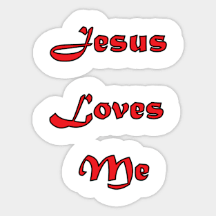 Jesus Loves Me Sticker